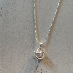 Kendra Scott Silver Knot Pendant Necklace